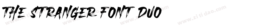THE STRANGER FONT DUO字体转换